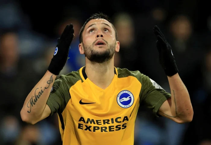 Florin Andone a jucat 127 de minute pentru Brighton în prima ligă englezăFoto: Guliver / GettyImages