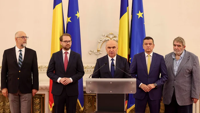 Cele patru partide au semnat acordul de înfiinţare a coaliţiei. FOTO: Inquam Photos