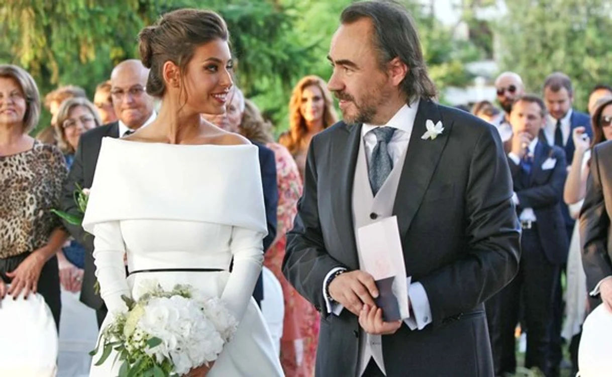 Alice Peneacă și Bobby Păunescu, în ziua nunții 