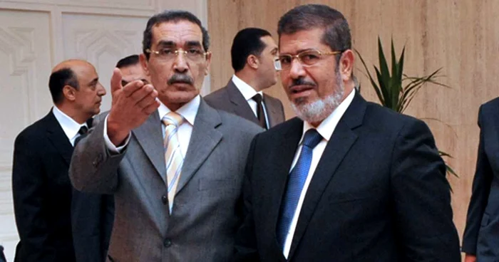 Preşedintele Egiptului, Mohamed Morsi (dreapta) FOTO: Mediafax/AFP