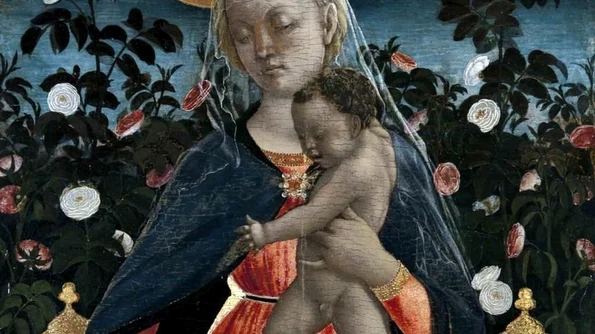 Madonna del Roseto, un tablou de Domenico Veneziano jpeg