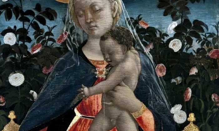 Madonna del Roseto, un tablou de Domenico Veneziano jpeg