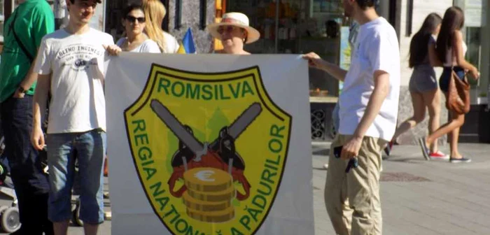 Sibienii au protestat in centrul orasului - Fotografii Ramona Găină