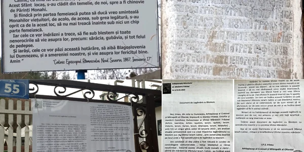 Blestemele bisericești de la Mănăstirea Frăsinei Vâlcea Athosul românesc Foto colaj jpg