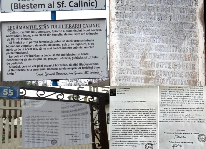 Blestemele bisericești de la Mănăstirea Frăsinei Vâlcea Athosul românesc Foto colaj jpg