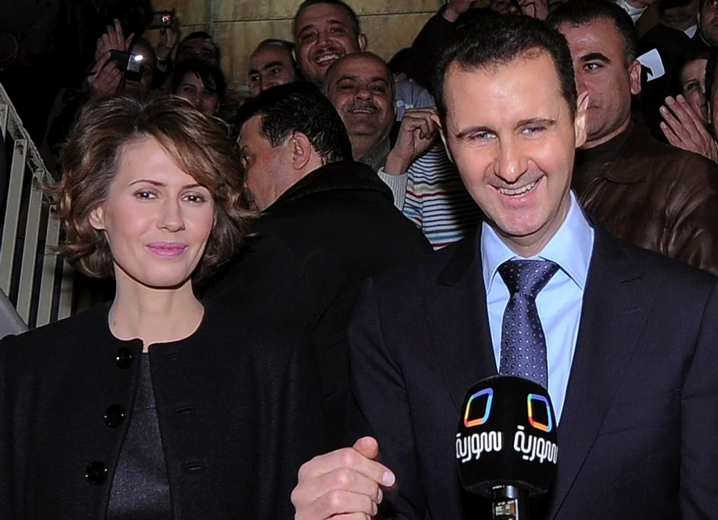 Prima doamnă a Siriei, Asma Assad, şi sotul său, Bashar al Assad, preşedintele Siriei