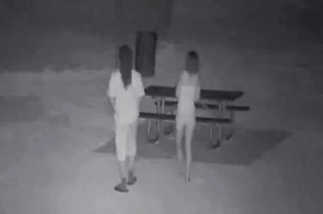 
    Două dintre persoanele surprinse de camerele de supraveghere, chiar înainte de a trece la "treabă"Foto: captură video  