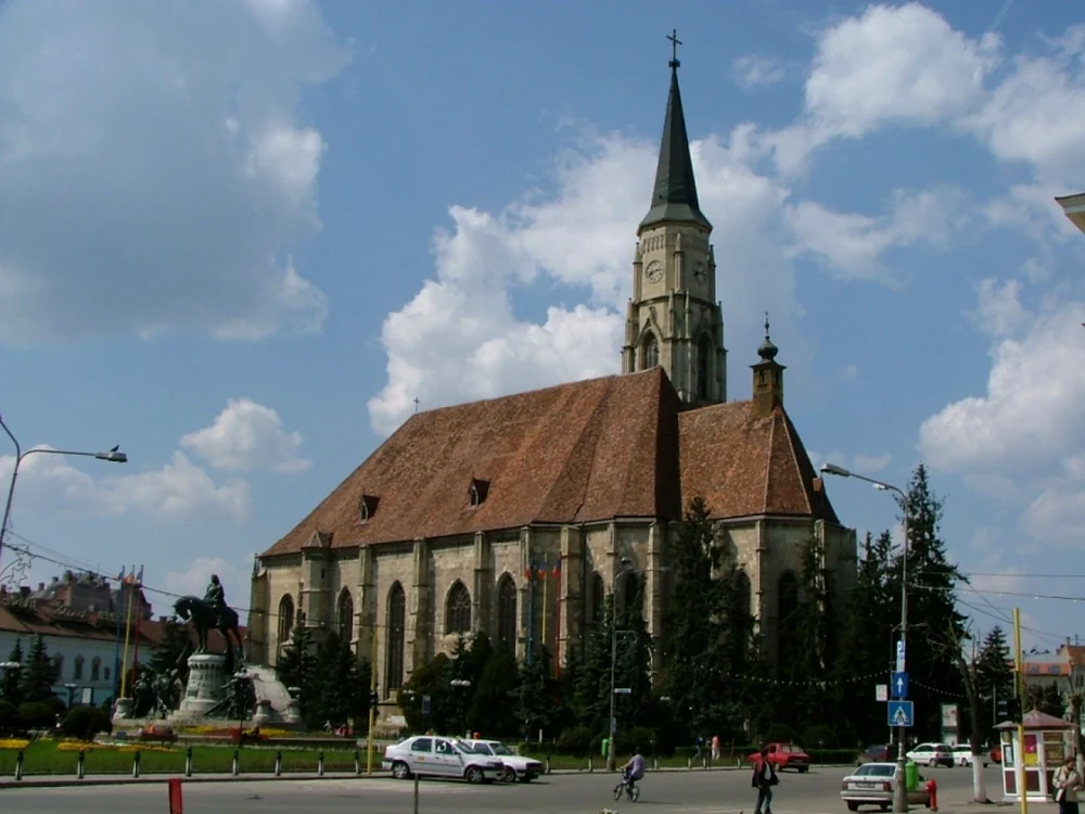 Piaţa Unirii din centrul Clujului. FOTO: Arhivă