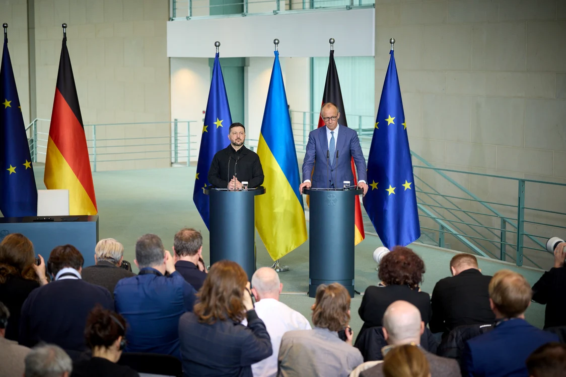 Președintele Ucrainei, Volodimir Zelenski și cancelarul german Friedrich Merz FOTO: FB
