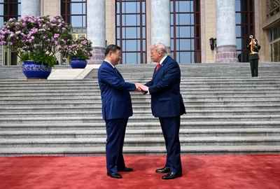 Trump, primit de Xi Jinping la Beijing FOTO AFP