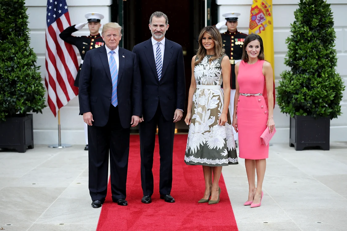 Vizita regilor spanioli la Casa Albă în 2018. FOTO: Getty Images