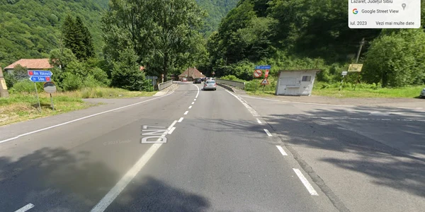 Podul de pe Valea Oltului din zona Lazaret unde vor fi instituite restricțiile de circulație Foto Google Maps