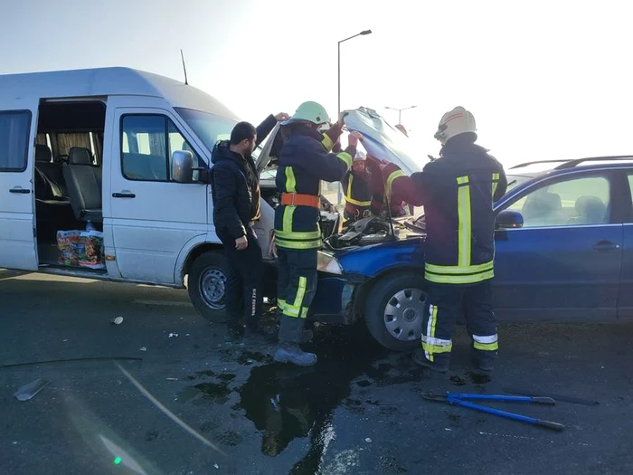 Accidentul a avut loc la Pecica FOTO: ISU Arad