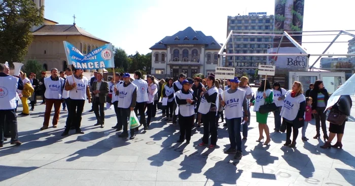 Protestul a avut loc în Piaţa Unirii