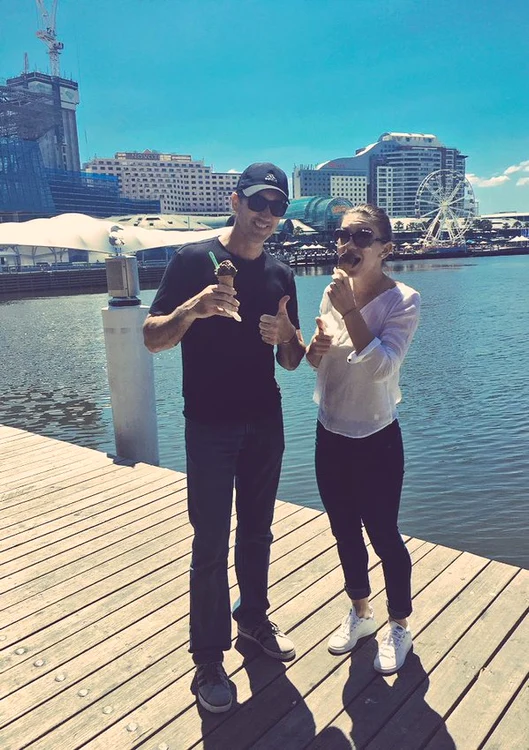 Simona Halep şi Darren Cahill se relaxează la Sydney