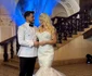 Simona Trașcă a îmbrăcat o rochie de mireasă semnată Sonia Trifan la filmările videoclipului lui Marian Buzilă foto: arhiva personală 
