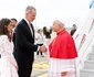 Regina Letizia și Regele Felipe la întâlnirea cu Papa Leon la aeroport. FOTO: Casa Regală spaniolă