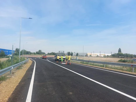 Centura Sud Timișoara, în șantier. FOTO: DRDP Timișoara