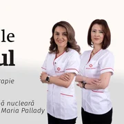dr. Ioana Făgețeanu, medic specialist radioterapie, dr. Irina Strugari, medic specialist medicină nucleară Regina Maria Pallady