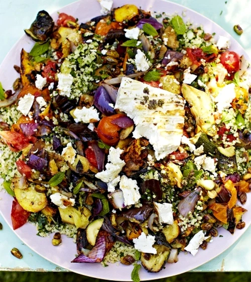 Legume la gratar si branza feta, cu tabbouleh jpeg
