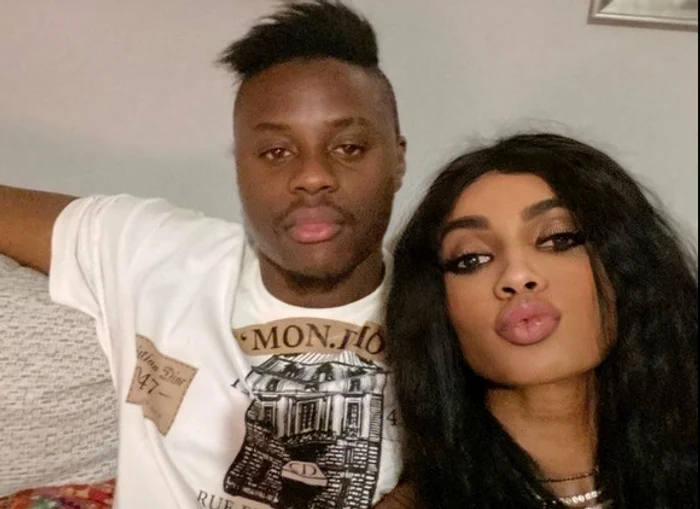 
    Laurette este foarte fericită alături de fotbalistul Magaye GueyeFoto: arhiva personală  