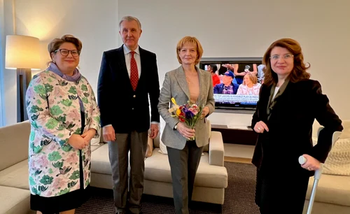 Majestatea Sa Margareta și Principele Radu în Belgia. FOTO: Casa Regală