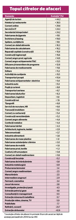 cifre afaceri 9 luni