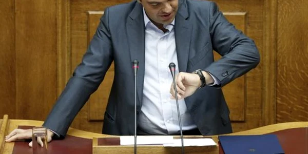 Alexis Tsipras in parlamentul elen la 14 august 2015 FOTO AP