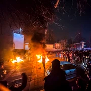 Proteste violente în Teheran, Iran FOTO AFP