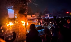 Proteste violente în Teheran, Iran FOTO AFP