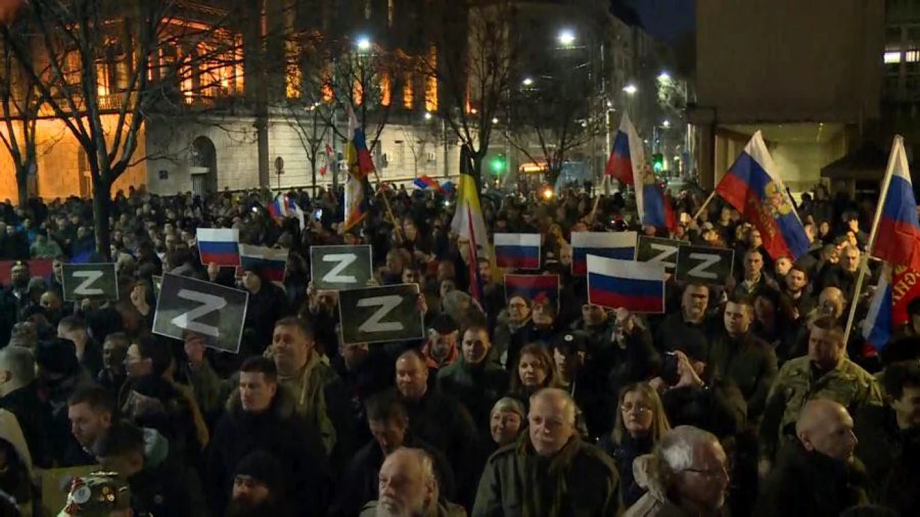 Manifestații pro-ruse în Serbia, în urmă cu un an FOTO Arhivă