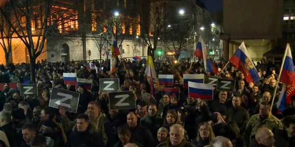 manifestatii pro rusia serbia