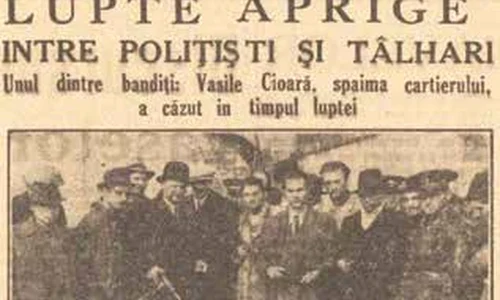 Polițiștii lui Alimănescu fotografiați lângă cadavrul celebrului bandit Vasile Cioară, spaima cartierului Colentina