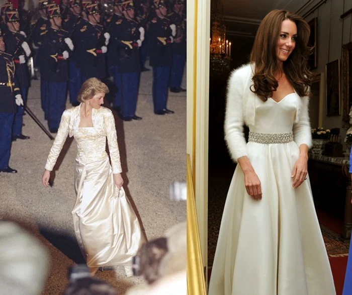 Kate Middleton se inspiră deseori din ținutele Dianei