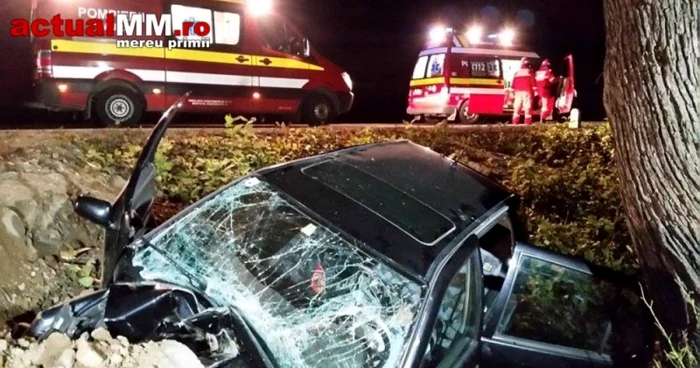 Şoferul a murit pe loc Sursa foto: actualmm.ro