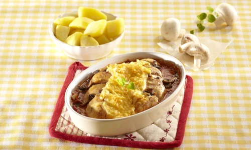 Chicken and Mushrooms Gratin (step by step) jpeg