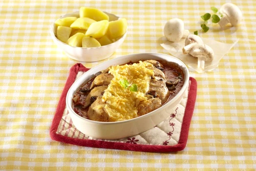 Chicken and Mushrooms Gratin (step by step) jpeg