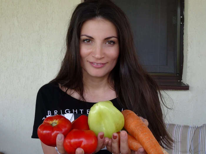 Ioana are legume proaspete pentru mâncare