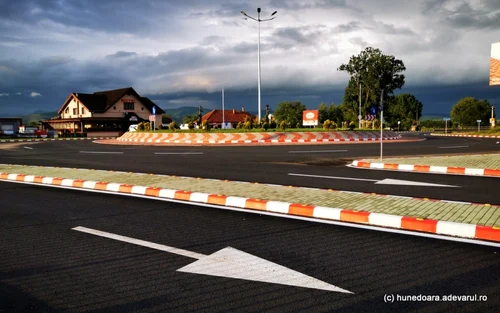 noul sens giratoriu de la santuhalm deva foto daniel guta adevarul