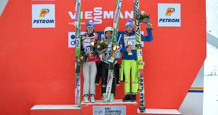 Sara Takanashi, Nita Englund şi  Daniela Iraschko Stolz au urcat pe podium FOTOSimona Suciu.