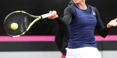 Meciul de tenis dintre Simona Halep şi Johanna Konta partida din cadrul Fed Cup desfăşurată la Constanţa FOTO Inquam Photos / George Călin