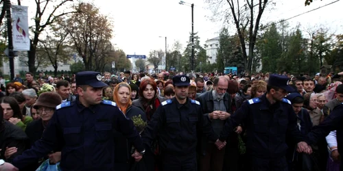 Jandarmii asigură ordinea la manifestările de la Iaşi (Foto arhivă)