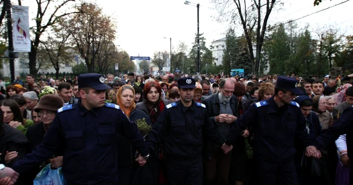 Jandarmii asigură ordinea la manifestările de la Iaşi (Foto arhivă)