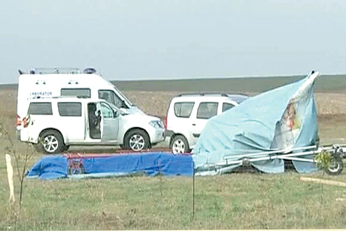 Aici s-a prăbuşit pilotul  Gelu Frunză cu avionul de  mici dimensiuni ATEC Zephir