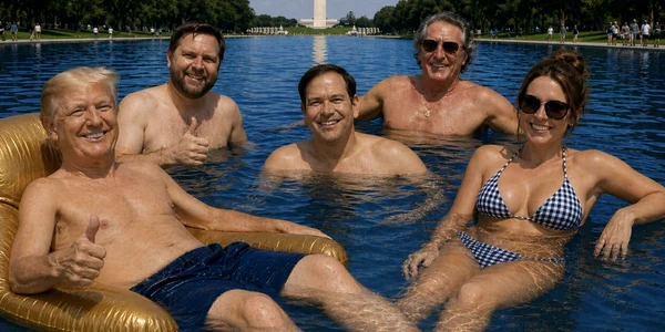 Donald Trump AI bazin Lincoln Memorial foto Truth jpg