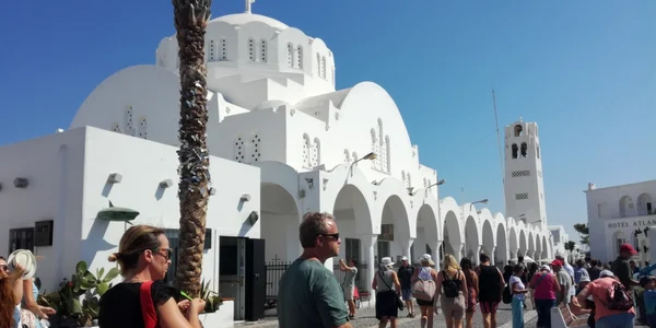 Catedrala Ortodoxă Metropolitană din Santorini - Grecia Foto Daciana Stoica