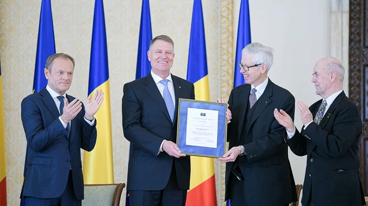 Președintele Klaus Iohannis a primit premiul european «Coudenhove Kalergi» jpeg