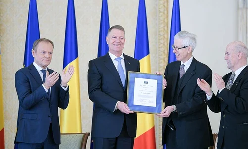 Președintele Klaus Iohannis a primit premiul european «Coudenhove Kalergi» jpeg