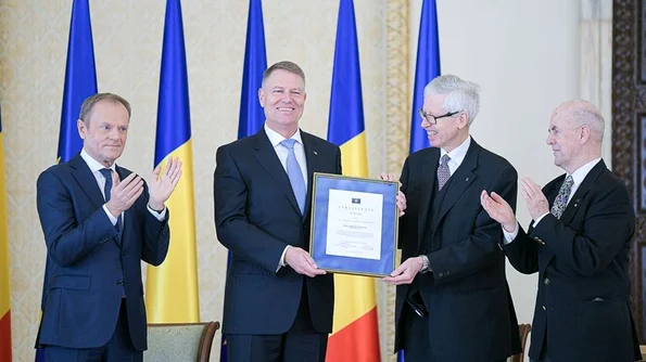 Președintele Klaus Iohannis a primit premiul european «Coudenhove Kalergi» jpeg