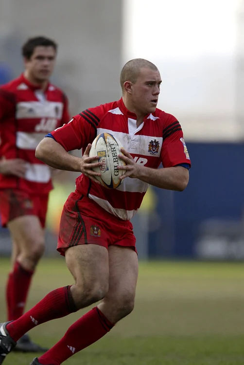 Ricky Bibey într-un meci de rugby, în 2002 Foto Getty Images